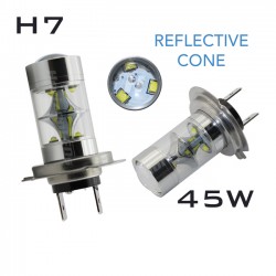 H7 REFLECTIVE CREE LED - 45W